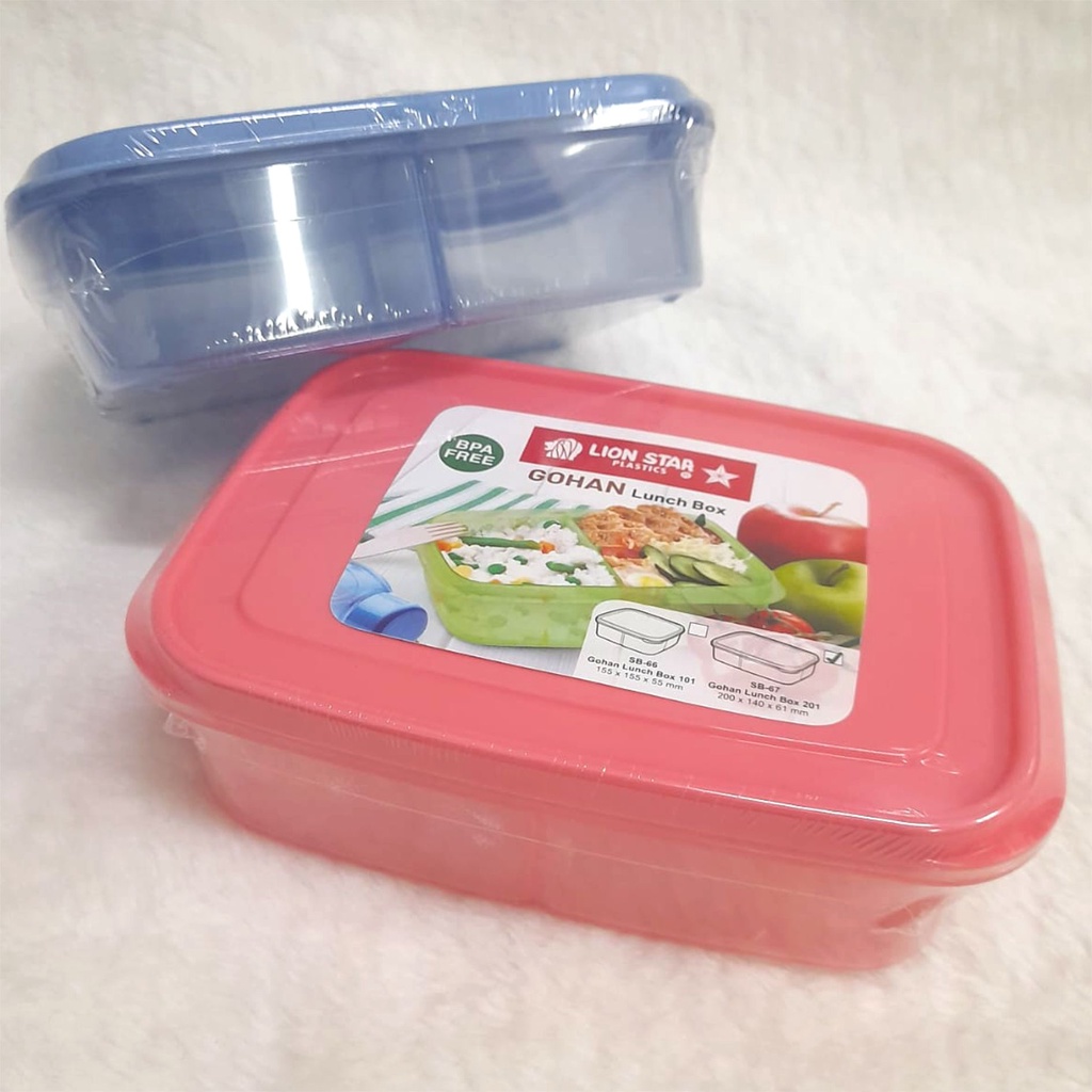 Kotak Bekal Plastik Gohan Lunch Box 201 Lion Star