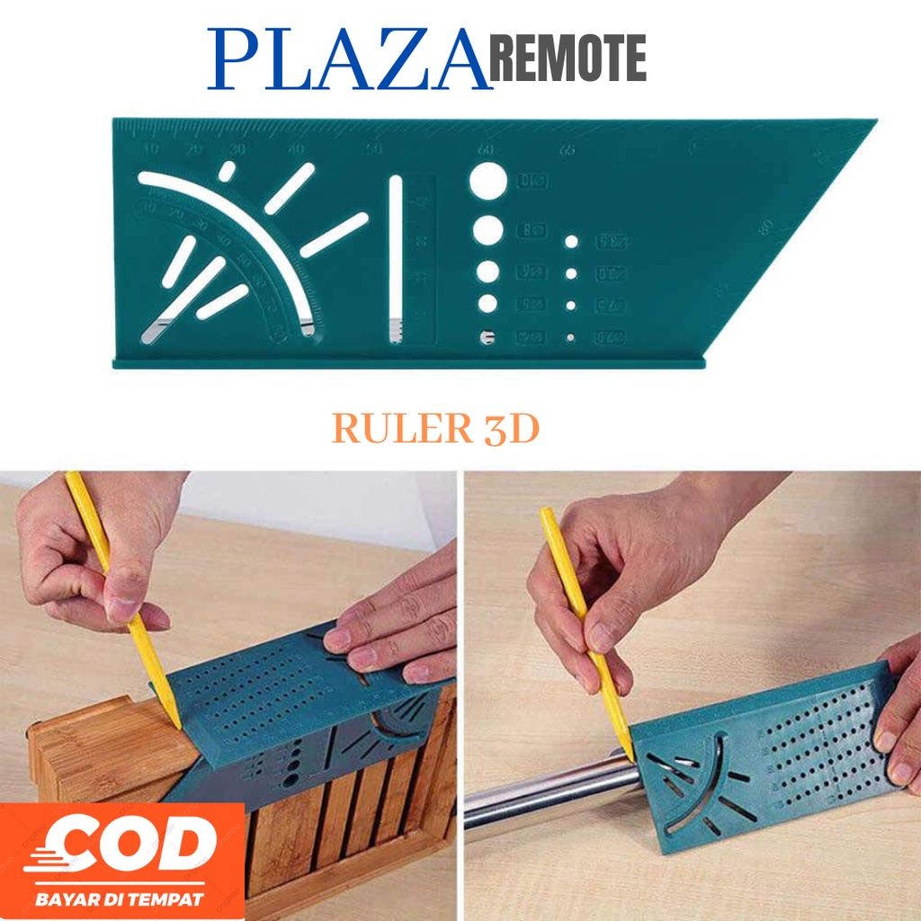 PENGGARIS PENANDA 3 DIMENSI - RULLER 3D MULTIFUNGSI