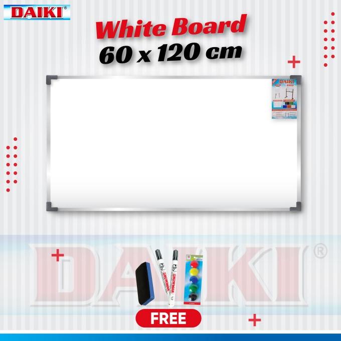 Jual Whiteboard / Papan Tulis Magnetic DAIKI Uk 60x120 Cm | Shopee ...