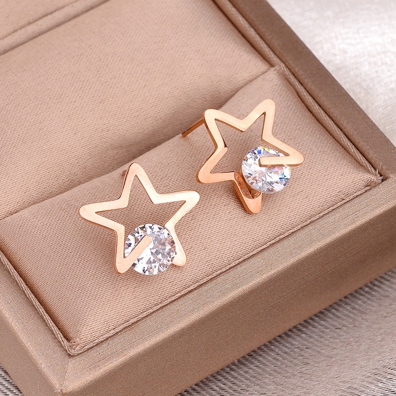 anting bintang titanium asli