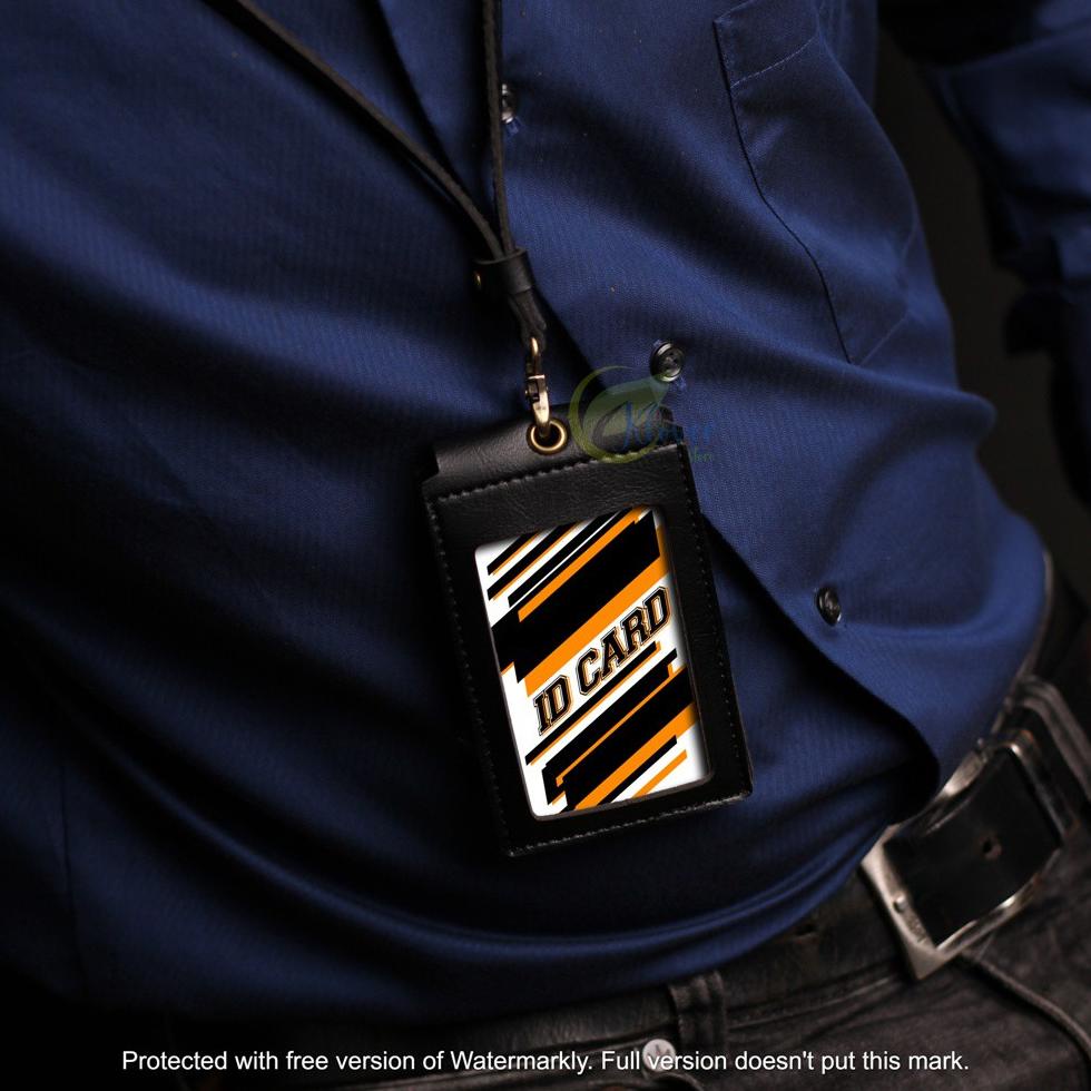 

Update Id Card Card Holder Front Kalung Holder Name Tag Kulit Souvenir !