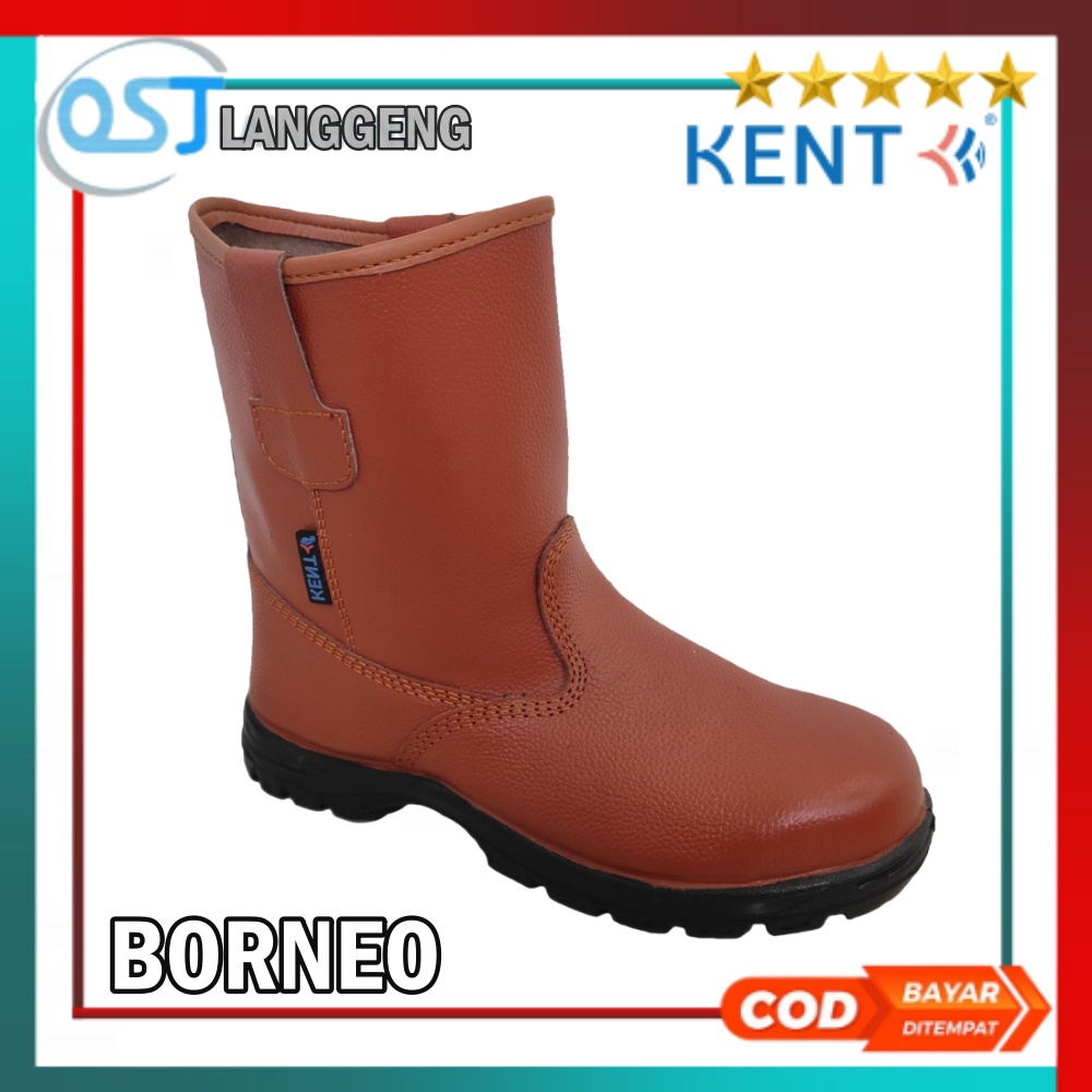 Sepatu Safety  Boot Kent Borneo / Safety Shoes Boot Kent Borneo Original