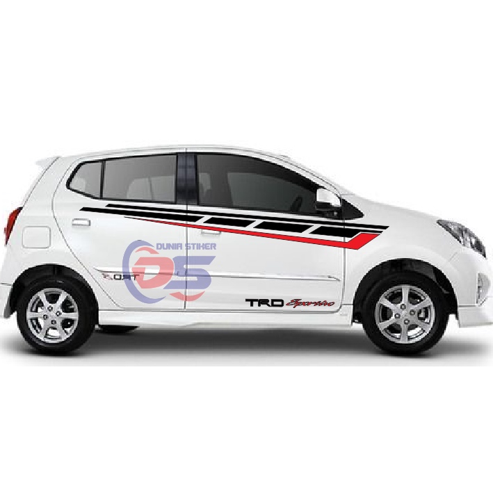 iko stiker Stiker Mobil Agya Striping List Trd Sportivo Stiker Mobil Toyota Agya Terbaru universal
