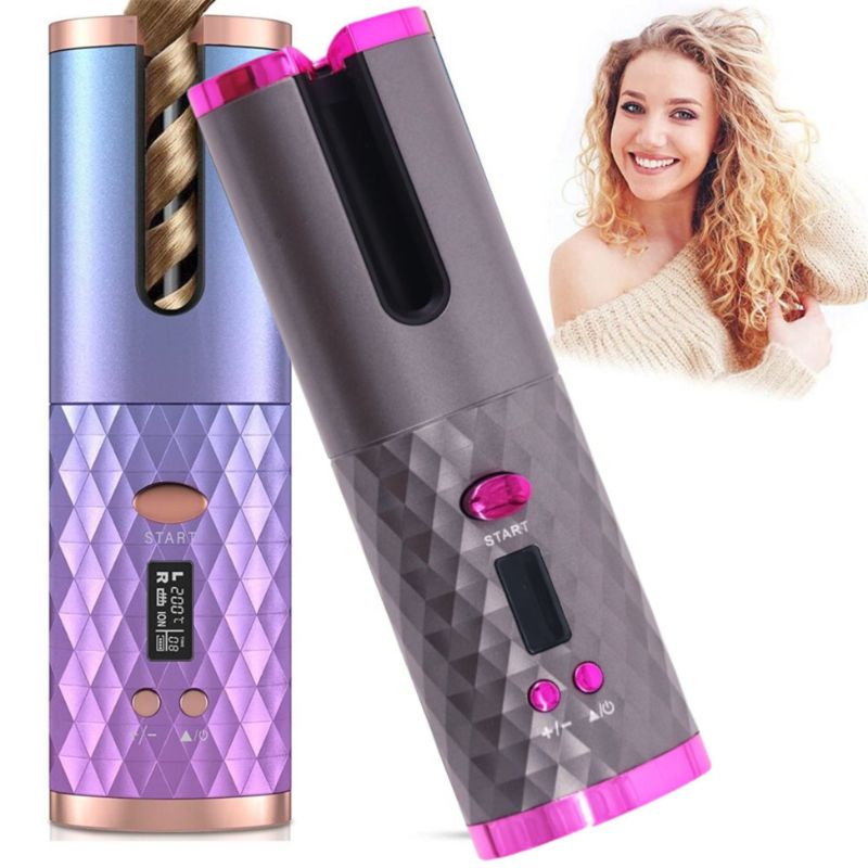 Catokan Keriting Otomatis Portable / Catok Curly Wireless Tanpa Kabel Cordless Automatic Hair Curler