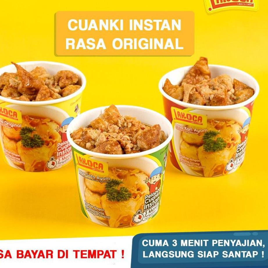

Dijamin Ori>/ Lakoca Cuanki Instan Original Lakoca - Cemilan Instan Cuma 3 Menit Penyajian, Langsung Siap Santap!