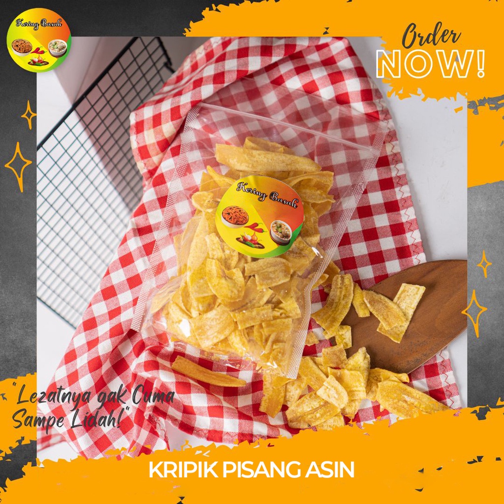 

Keripik Pisang Asin Gurih Kiloan 500gr