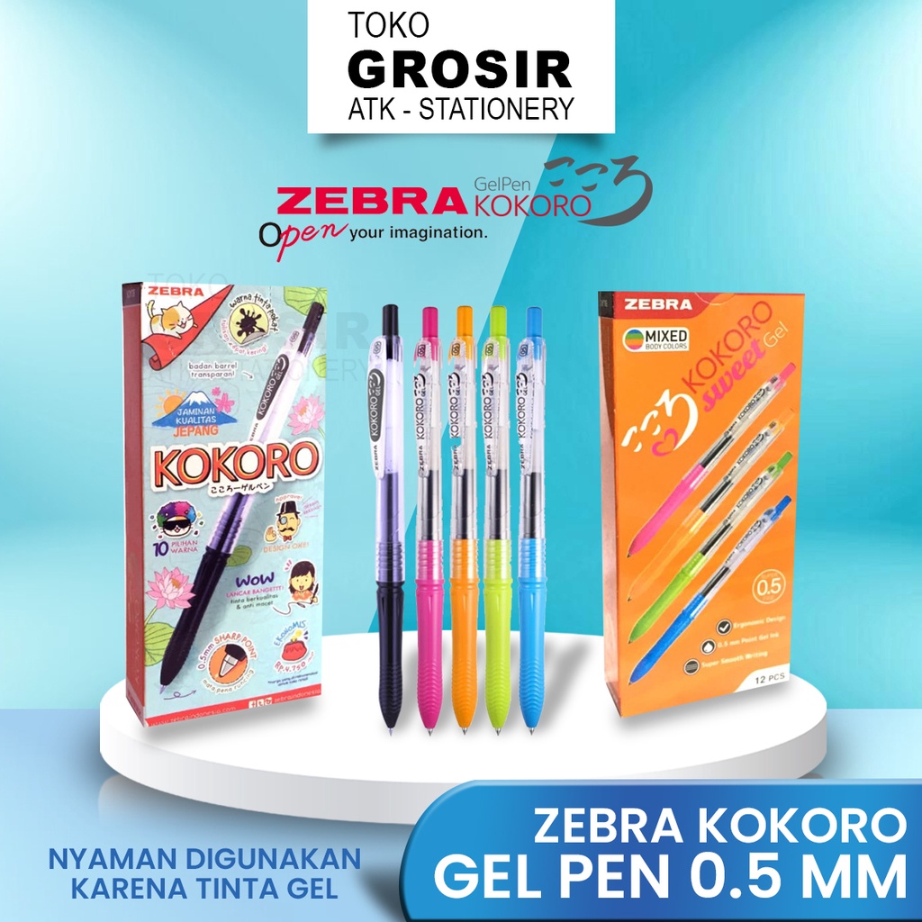 

ZEBRA KOKORO GEL 0.5 mm BLACK