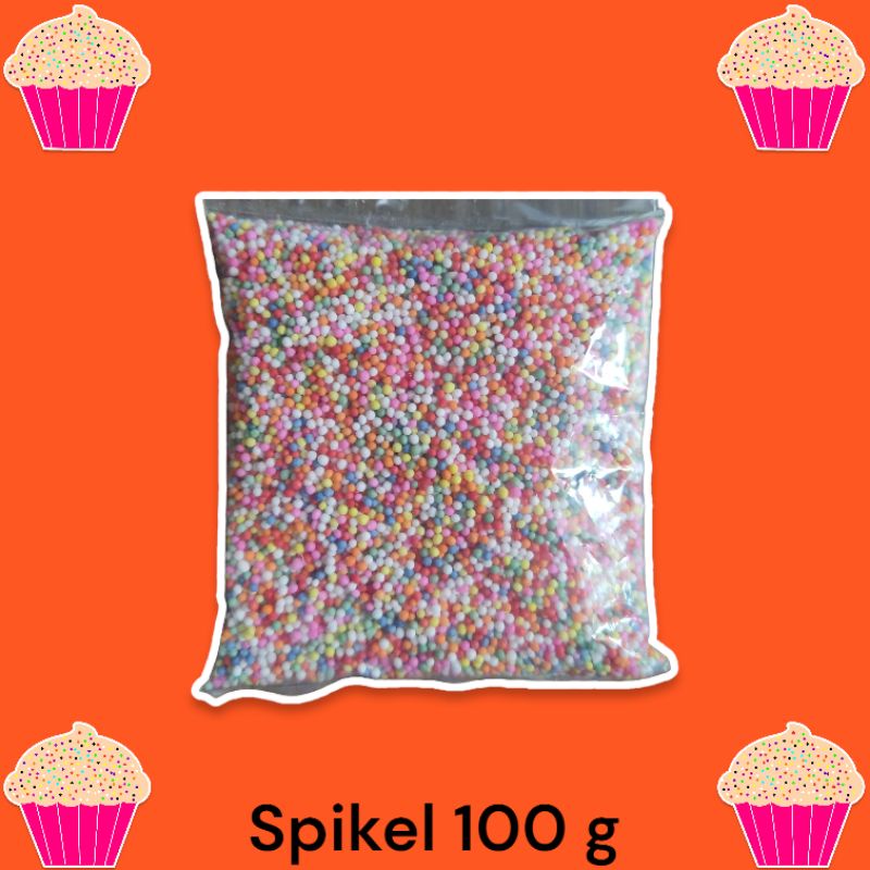 

Sprinkel / Springkel / Spikel trimit gula butir hiasan kue bisa di makan