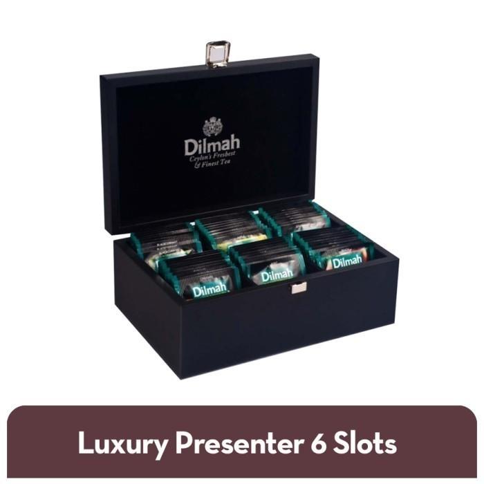 

Dilmah Luxury Presenter 6 Slots - Box Penyimpanan Teh - Warna Hitam