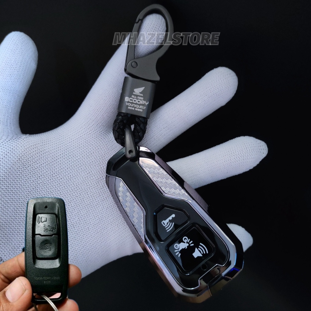 gantungan kunci case cover sarung remote keyless motor honda all new scoopy up keren
