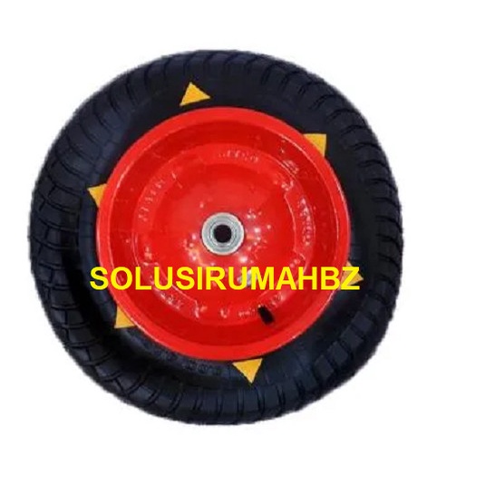 BAN GEROBAK HIDUP ARTCO ASLI HITAM COMPLETE SET RODA KARET KOMPLIT