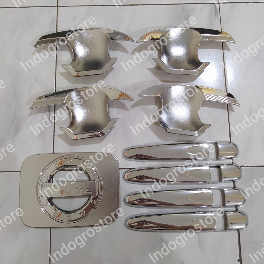 PAKET HANDLE COVER TANKI &amp; OUTER CHROME MOBIL ALL NEW / GREAT XENIA 2012-2021