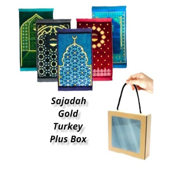 Sajadah Sajadah Turki Jumbo /Sajadah Gold Premium Plus Box(J4F5) Sajadah Premium Sajadah Turkey Saja