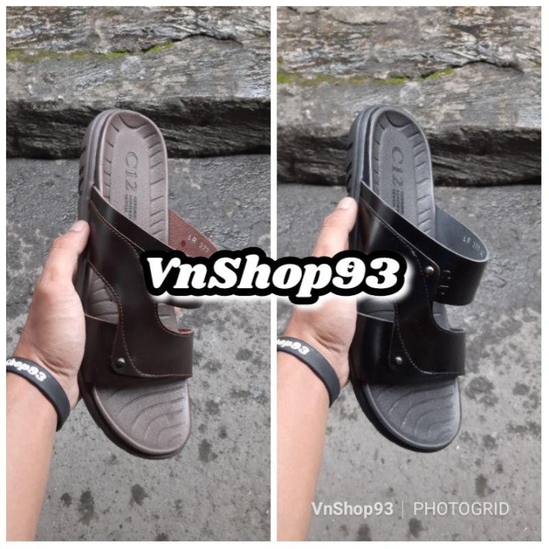 C12 LR377 Sandal Kulit Pria