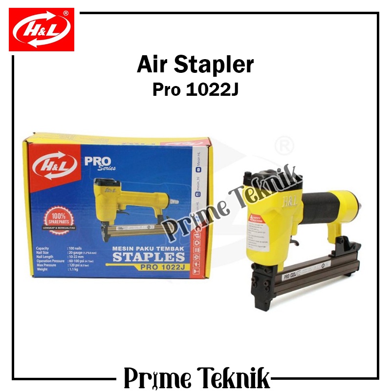 

Air Stapler Gun Pro 1022J H&L Mesin Paku Tembak Staples Angin HL 1022 J