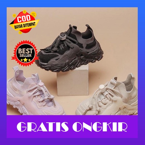 Sepatu Anak Laki Cowok Perempuan Cewek Sneakers Sekolah Tk Sd Umur 1 2 3 4 5 6 7 Tahun M9H6 Sepatu A