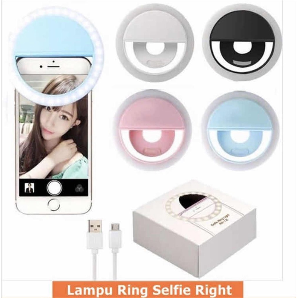RING LIGHT SELFIE / LAMPU SELFIE / LED Rechargeable Mobile