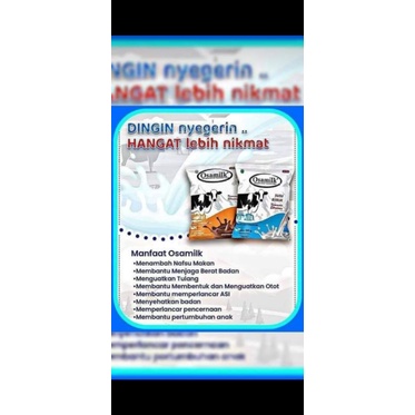 

OSAMILK SUSU PENAMBAH NAFSU MAKAN.RASA COKLAT & VANILA ORIGINAL BPOM 300GR
