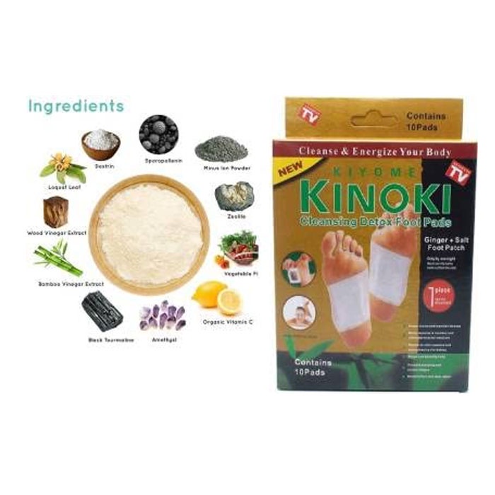 Koyo Kinoki Gold / Kinoki Putih 1 Box 5 Pasang 10 Pads Cleansing Detox Foot Pads