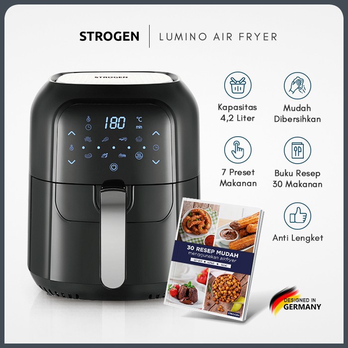 Fryer Strogen Air Fryer Lumino 4.2L / Airfryer Menggoreng Tanpa Minyak