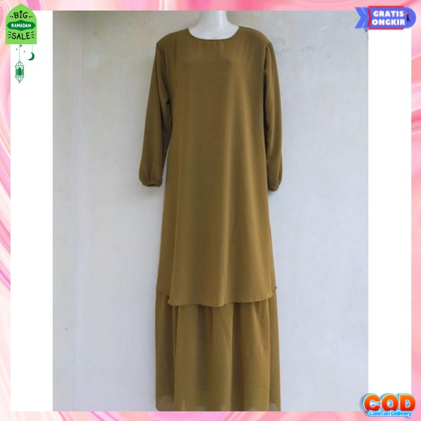 Pakaian Lebaran Idulfitri Buju Ghames Murah Ghamis Terbaru Baju Wanita Muslim Baju Gamis Kekinian Bs