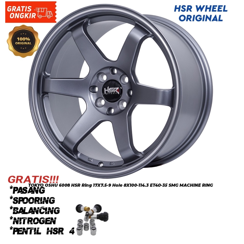 Velg hsr wheel ring 17 untuk mobil jazz, yaris, city, avanza
