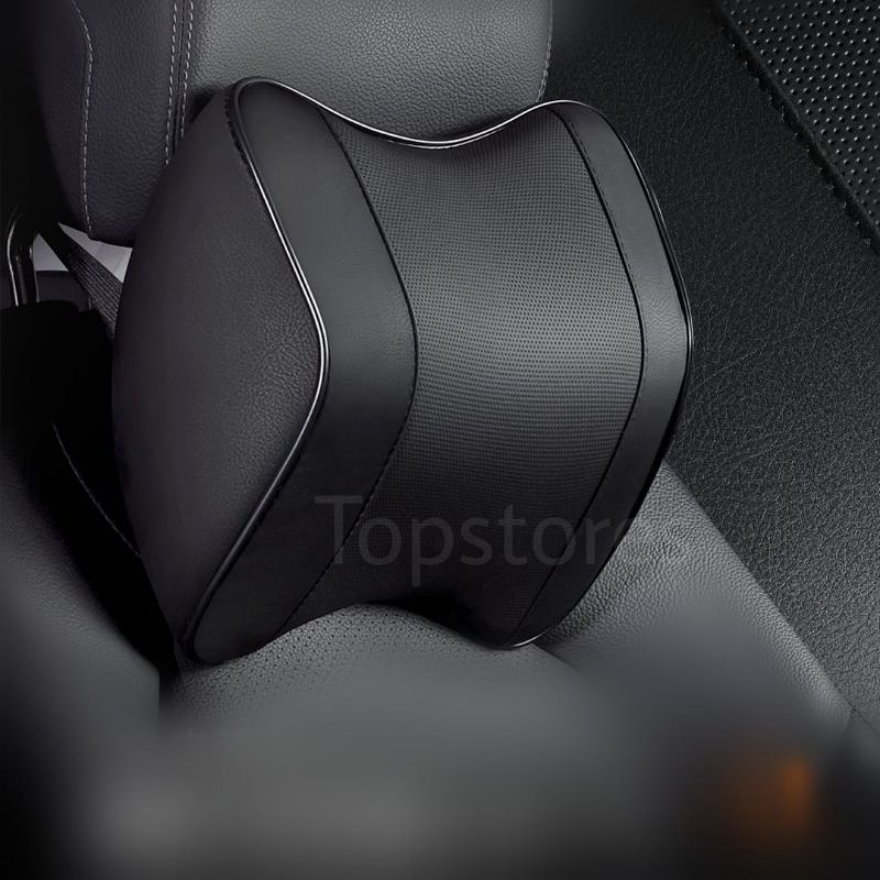 Bantal Leher Mobil / Headrest Mobil PREMIUM Memory Foam EMPUK