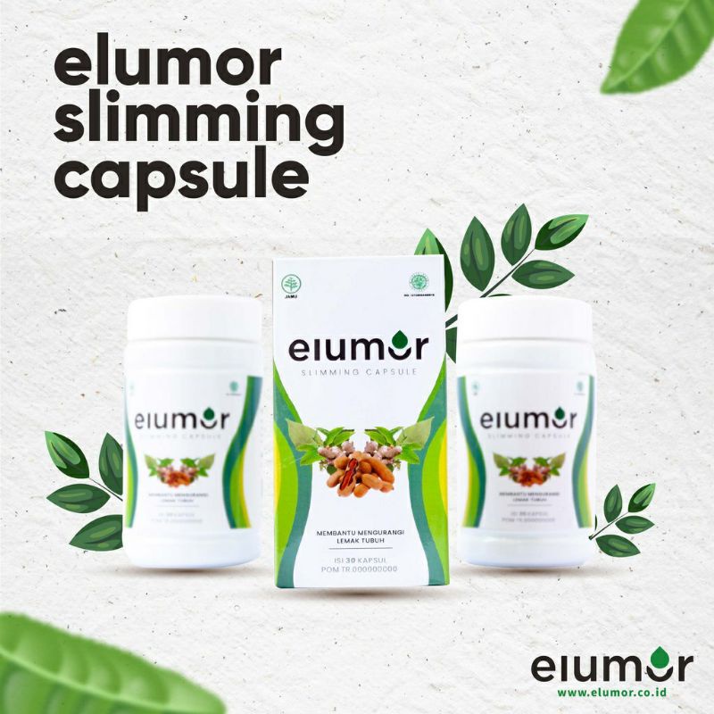 ( PROMO ) Elumor Slimming Capsule l Obat pelangsingherbal | Bakar Lemak Badan Alami | Suplemen
