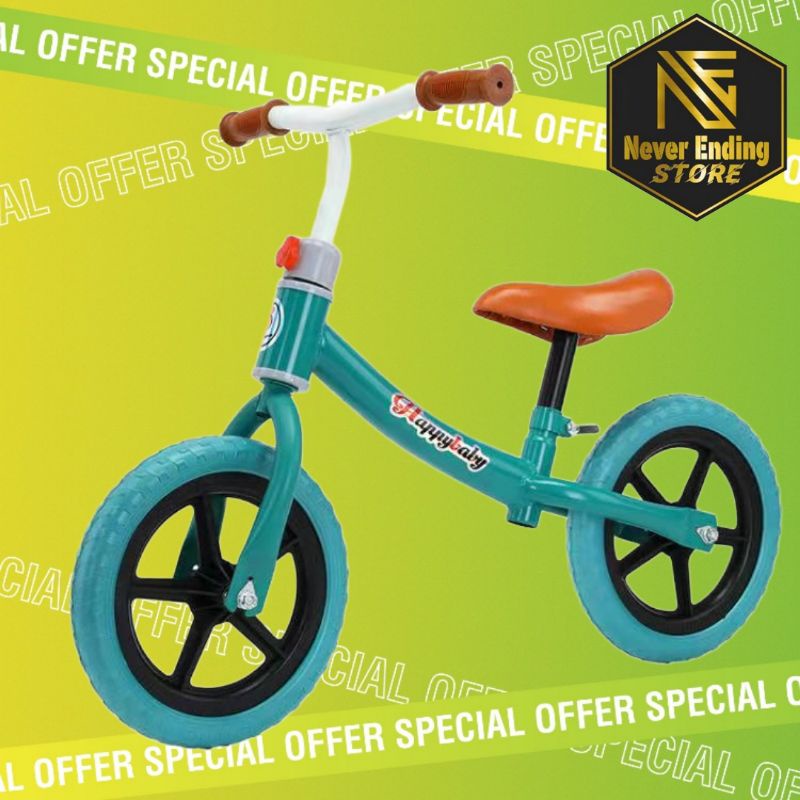 Sepeda Keseimbangan Anak Pushbike Kickbike Balance Bike Warna Merah Biru Putih Hitam Pink Kuning