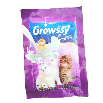 

GROWSSY MILK Susu Kucing Serbuk Kemasan Sachet Praktis