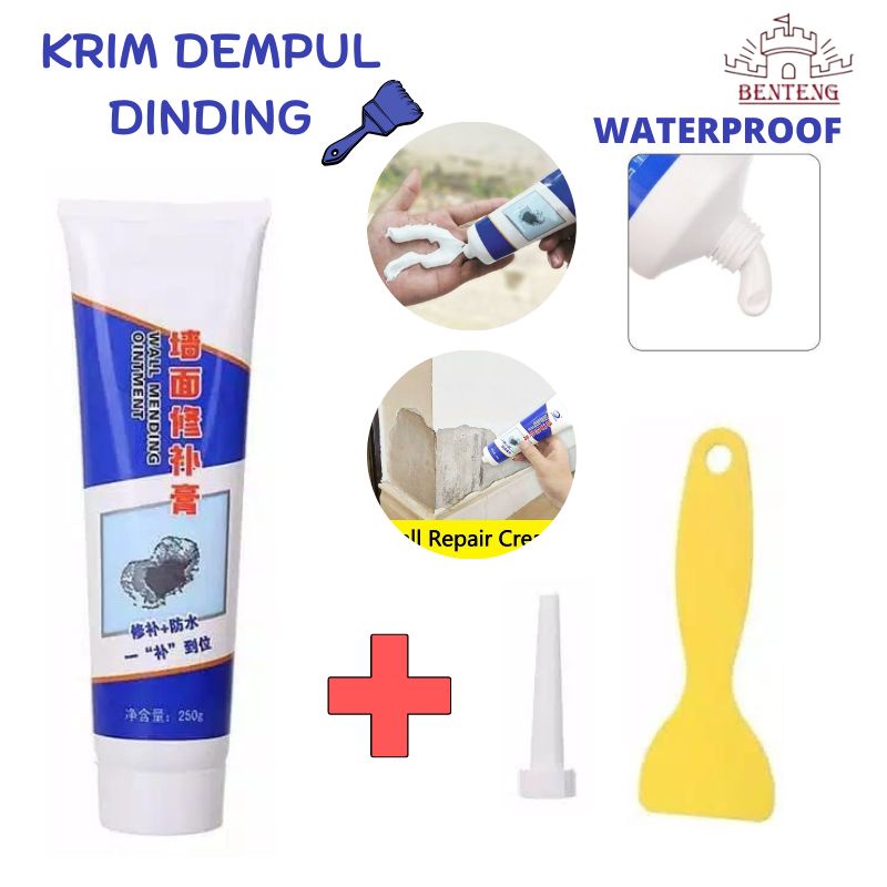 WR25- Dempul Termbok Instant- Krim Magic Ajaib Repair Dinding Retak