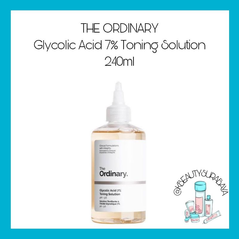 (USA/KOREA) THE ORDINARY Glycolic Acid 7% Toning Solution (SWIPE PICTURE)