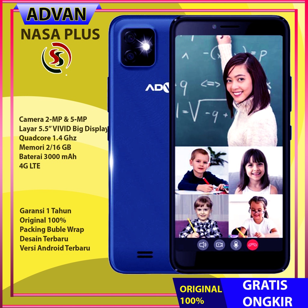 ADVAN NASA PLUS RAM 2/16 GARANSI RESMI