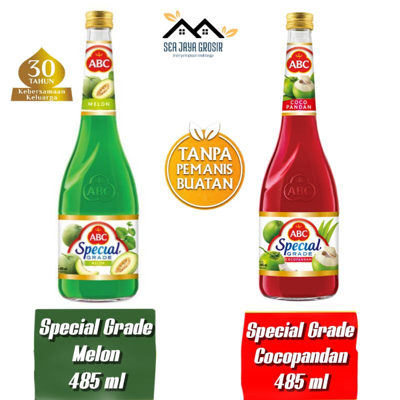 

ABC Sirup Special Grade Melon || ABC Sirup Special Grade Cocopandan 485 ML