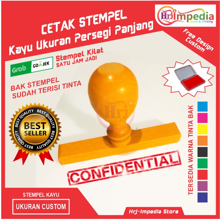 

Cetak Stempel Kayu Ukuran Persegi Panjang Free Desain Custom Suka-Suka