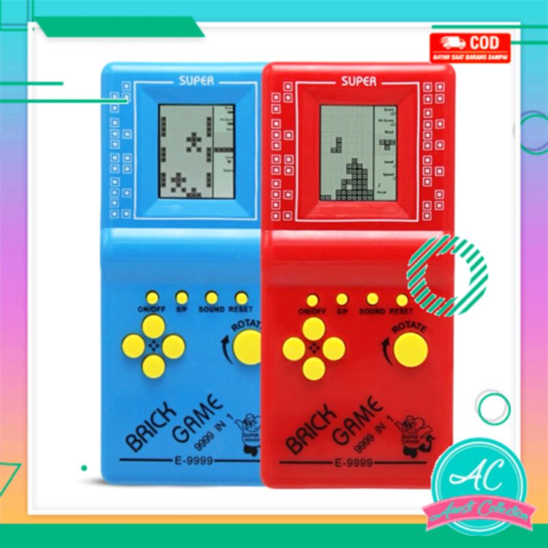 Game konsol gameboy Game bot mainan tetris jadul anak brick gamebot