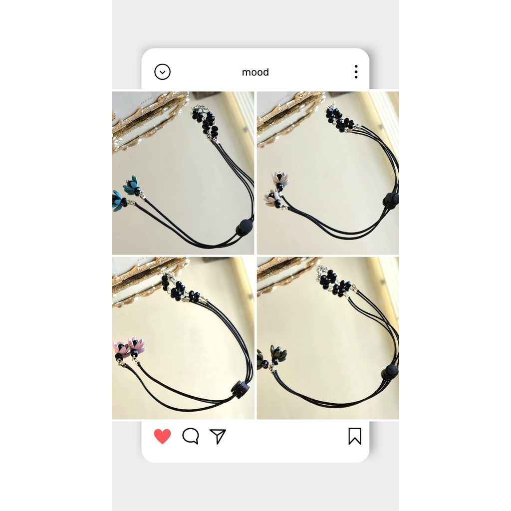 STRAP MASKER FLOWER 2 MODEL TALI / Pengait Masker [KM60N]