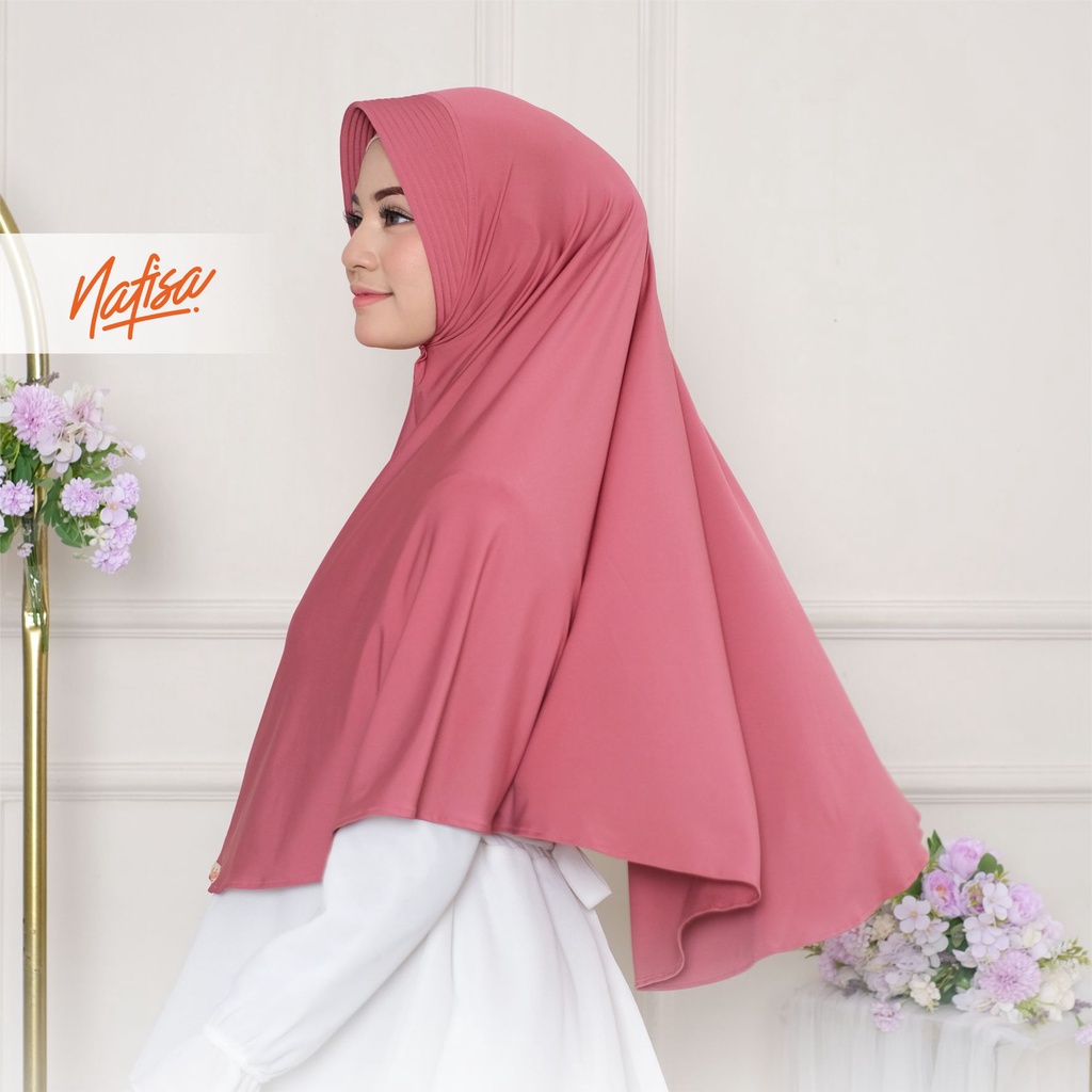 Jilbab Instan Asha Lycra Premium Part 1 | Jilbab Instan Bergo Pad Antem Lycra Eksklusif