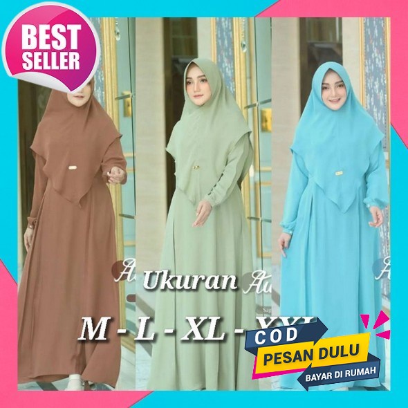 Gamis Terbaru Lebaran 2023 Gamis Remaja Aesthetic Adeena Maxy Dress Gamis Crinkle Terbaru Gamis Syar
