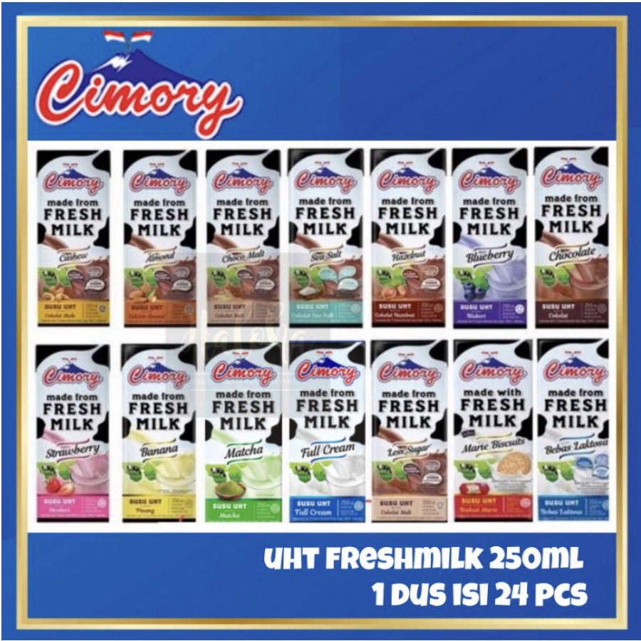 

[GROSIR!!] Cimory Fresh Milk 250ml 1 DUS isi 24 PCS - grosir susu nikmat enak