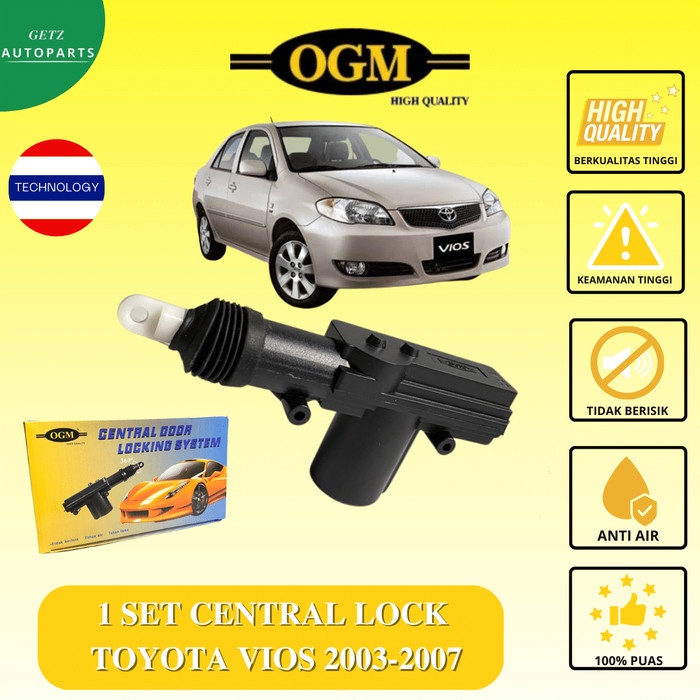 Central Lock Sentral Lock Central Door Lock System Centrallock Komplit 4 Pintu Kunci Mobil Toyota Vi