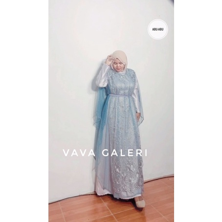 Havana Dress Brukat tile/dress Lebaran/gamis terbaru