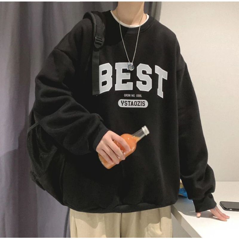 SWEATER PRIA WANITA BIGSIZE BEST S-6XL CREWNECK JUMBO UNGU TUA PURPLE SWEATSHIRTS UNISEX KOREAN FASH