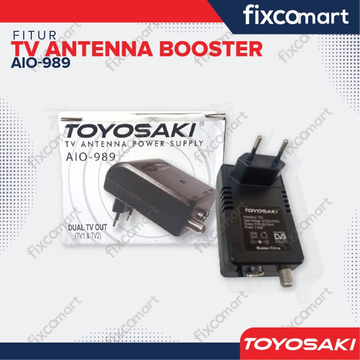 Adaptor ANTENA TV - POWER SUPPLY BOSTER TV TOYOSAKI AIO-989