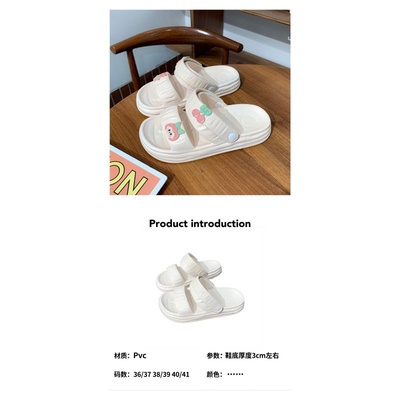Sandal Jisso Cherry Casual Tali Slip On Wanita Import High Quality