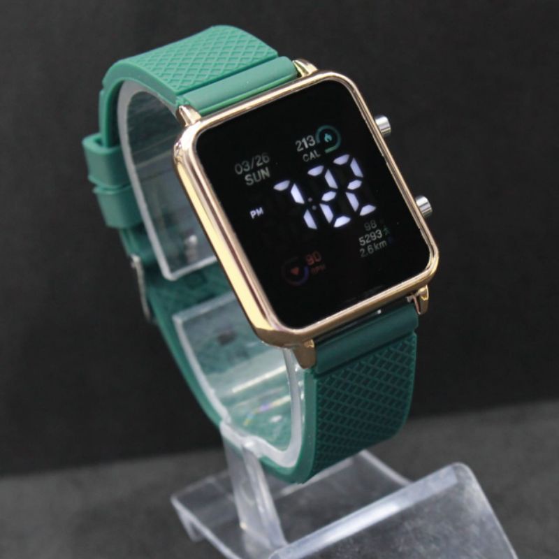 NEW JAM TANGAN WANITA CEWEK LED DIGITAL WATCH ELECTRO TALI SILICONE RUBBER TOP QUALITY JSS 3498