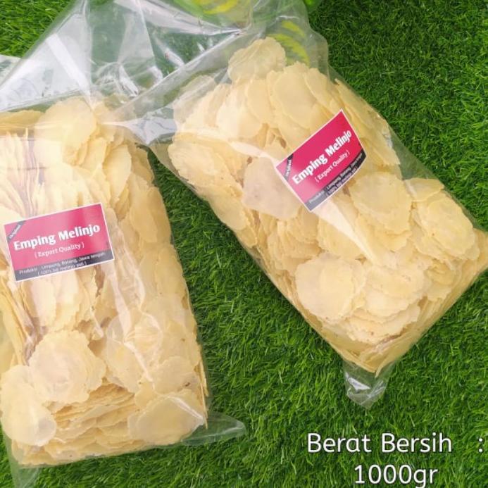 

COD | KG7|Emping Melinjo Mentah 1kg super tipis Asli Khas Limpung