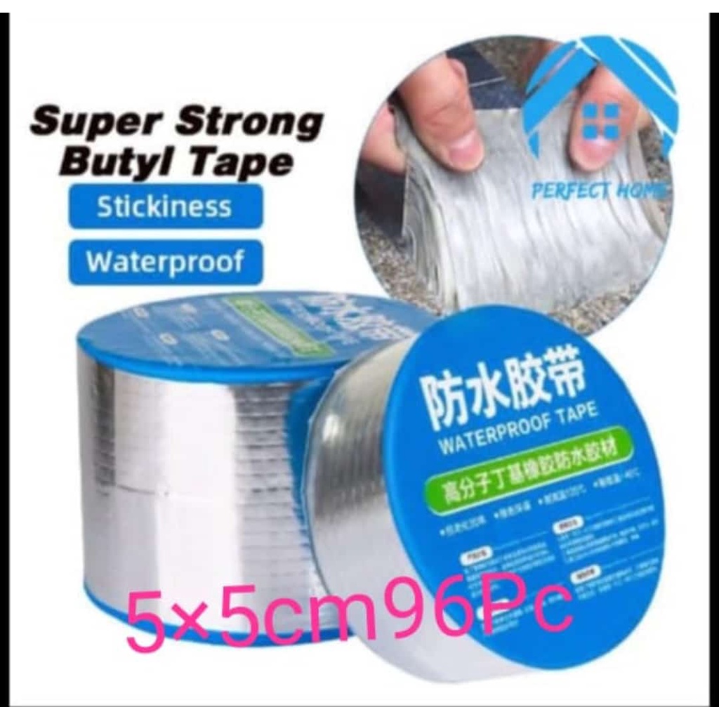 Lakban anti air anti bocor / aluminium foil butyl super waterproof silicone