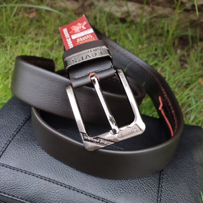 Ikat Pinggang Resleting Pria | Sabuk Sikep Kulit Sintetis Premium