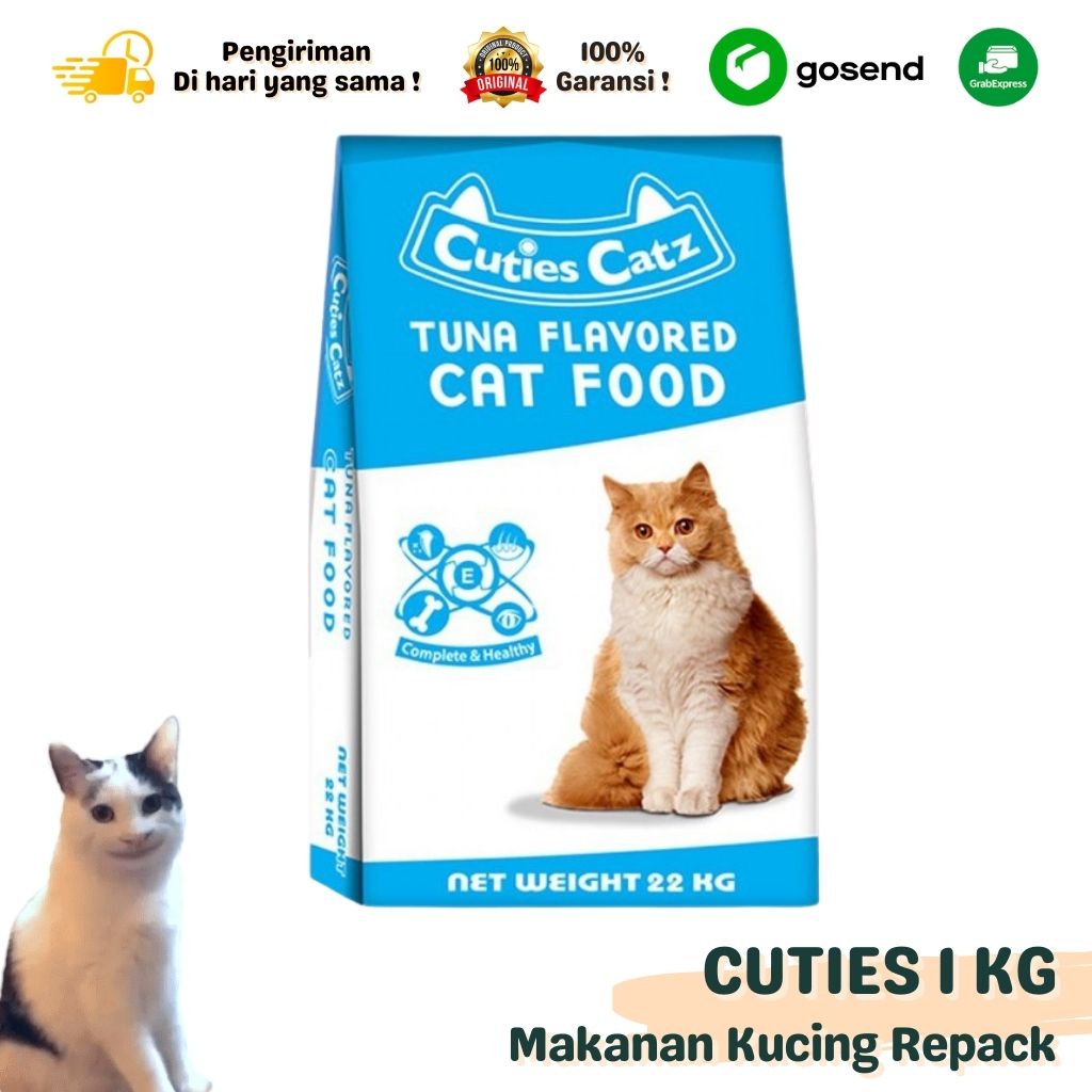 CUTIES ADULT TUNA  MAKANAN KUCING PREMIUM HARGA SUPER TERJANGKAU